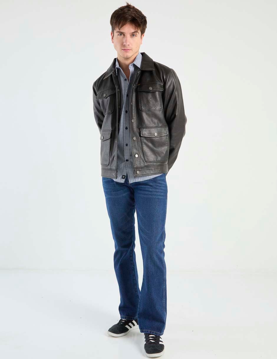 Jeans slim lavado medio para hombre