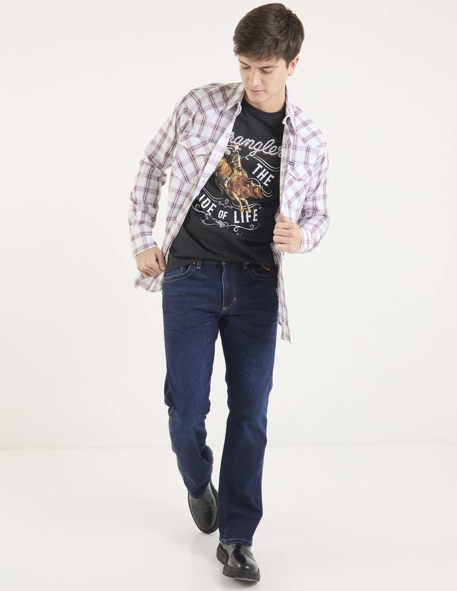 Jeans slim lavado stone wash para hombre