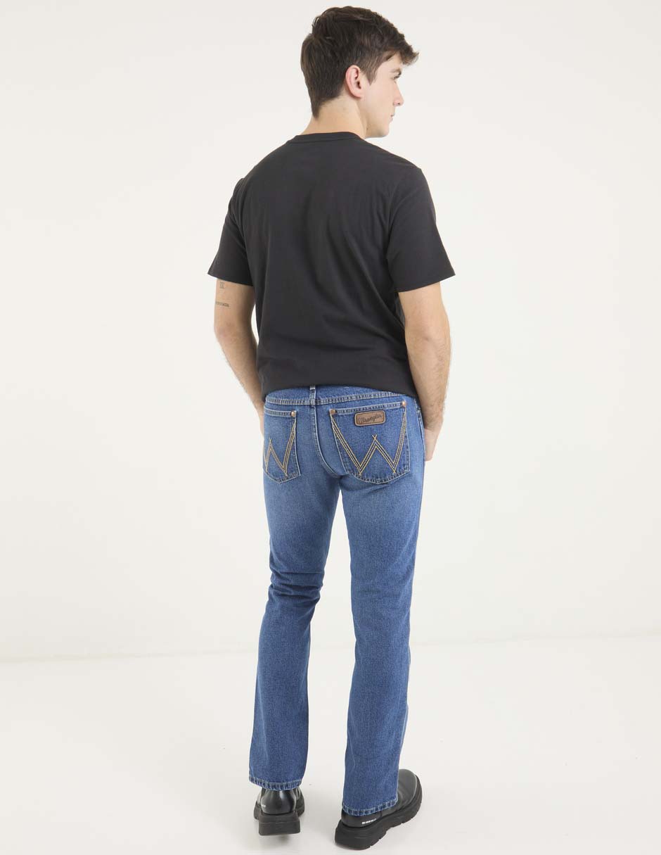 Jeans slim lavado medio para hombre