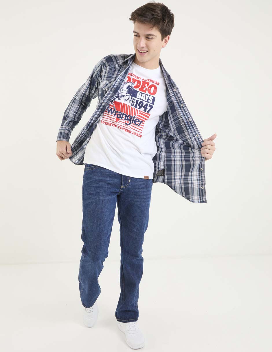Playera Wrangler cuello redondo para hombre