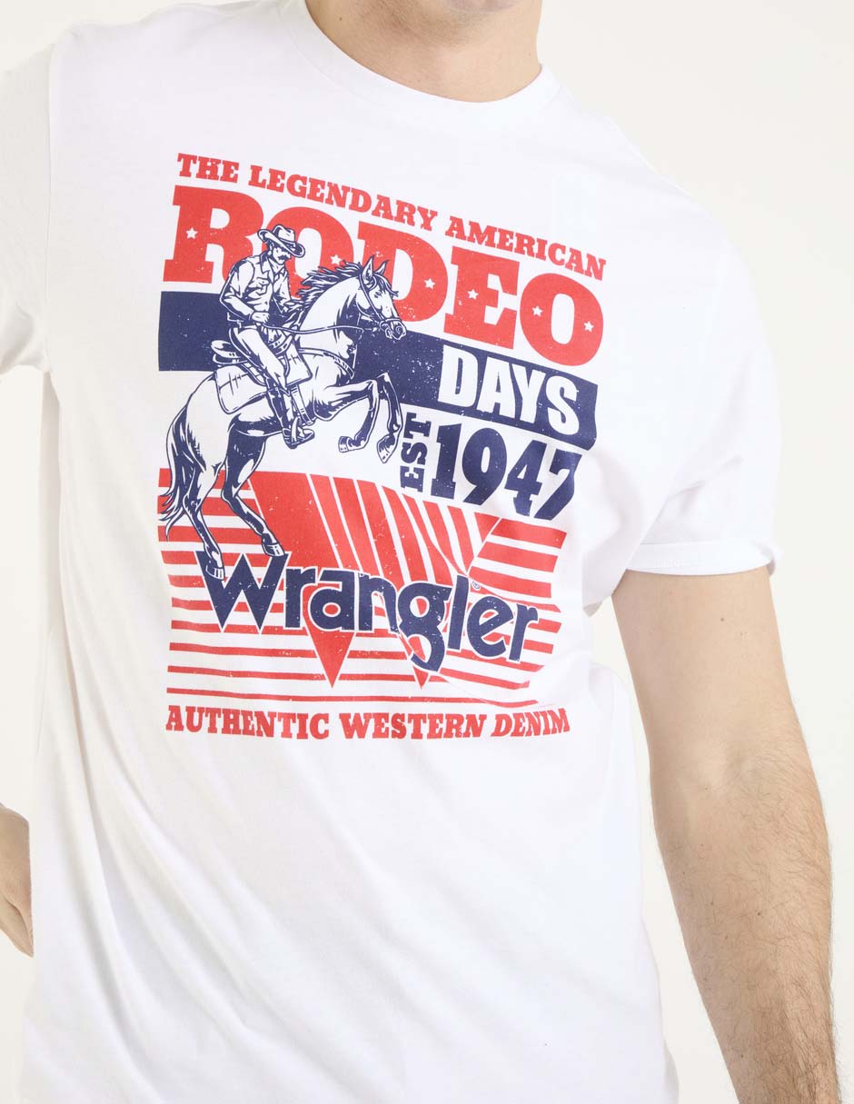 Playera Wrangler cuello redondo para hombre