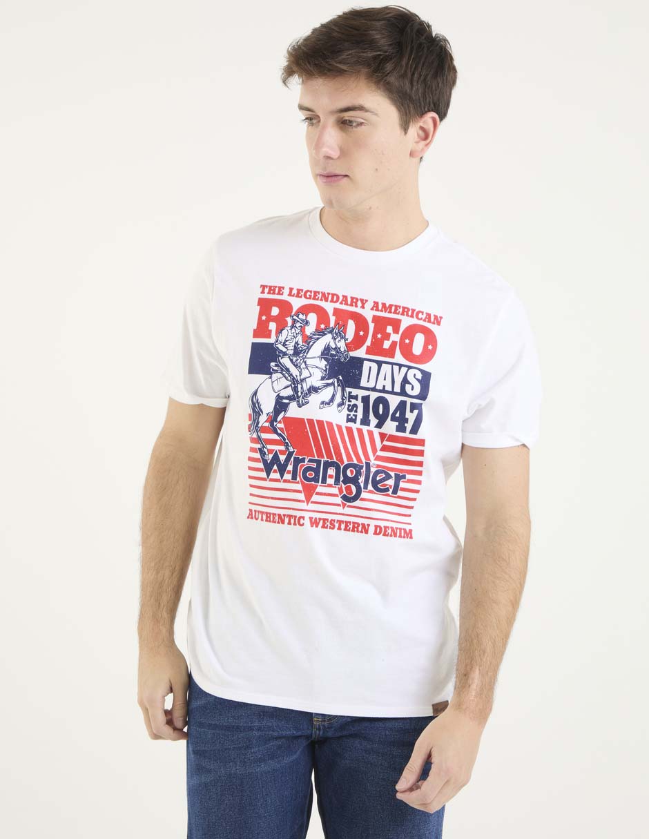 Playera Wrangler cuello redondo para hombre