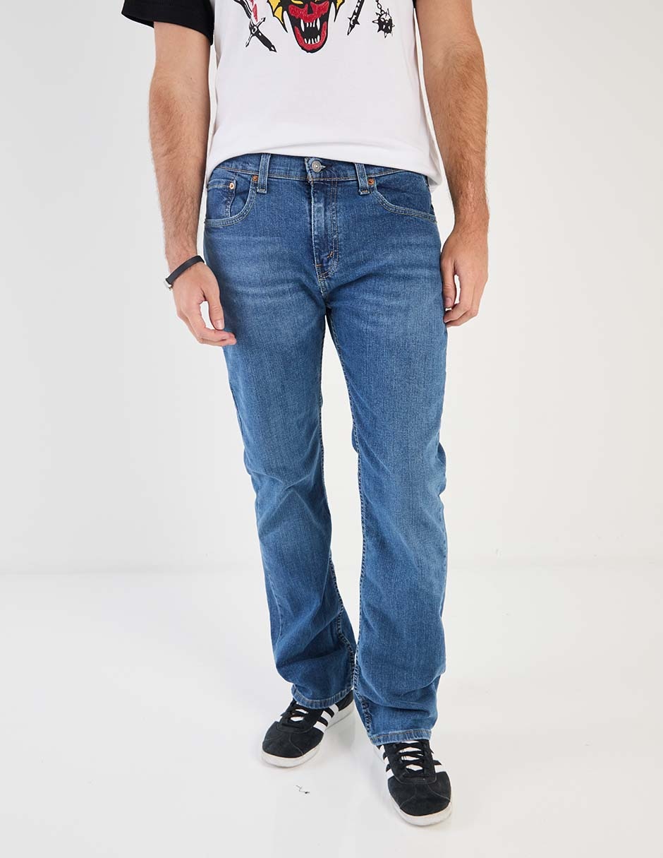 Jeans regular straight jeans hombre lavado medio para hombre