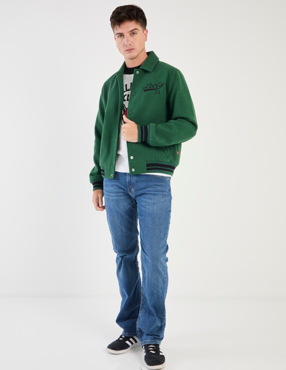 Jeans regular straight jeans hombre lavado medio para hombre 3