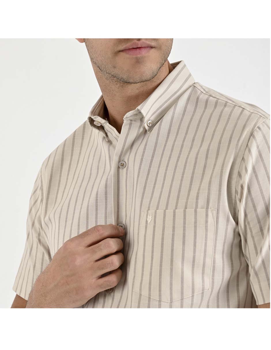 Camisa casual manga corta para hombre 3