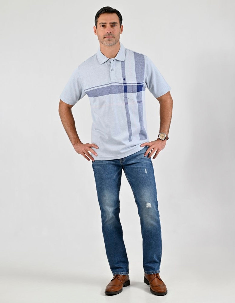 Playera tipo polo Yale para hombre