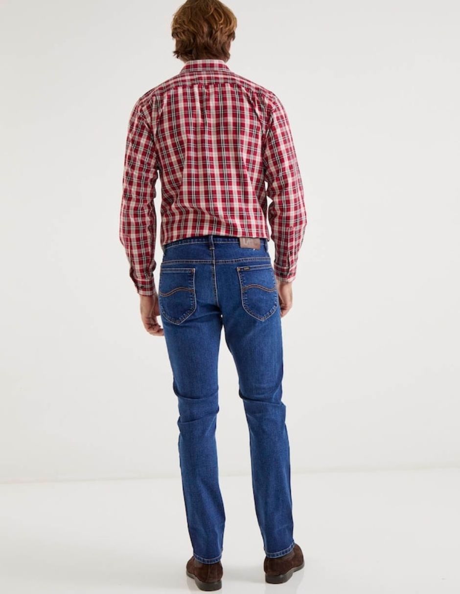 Jeans slim Lee lavado whisker para hombre