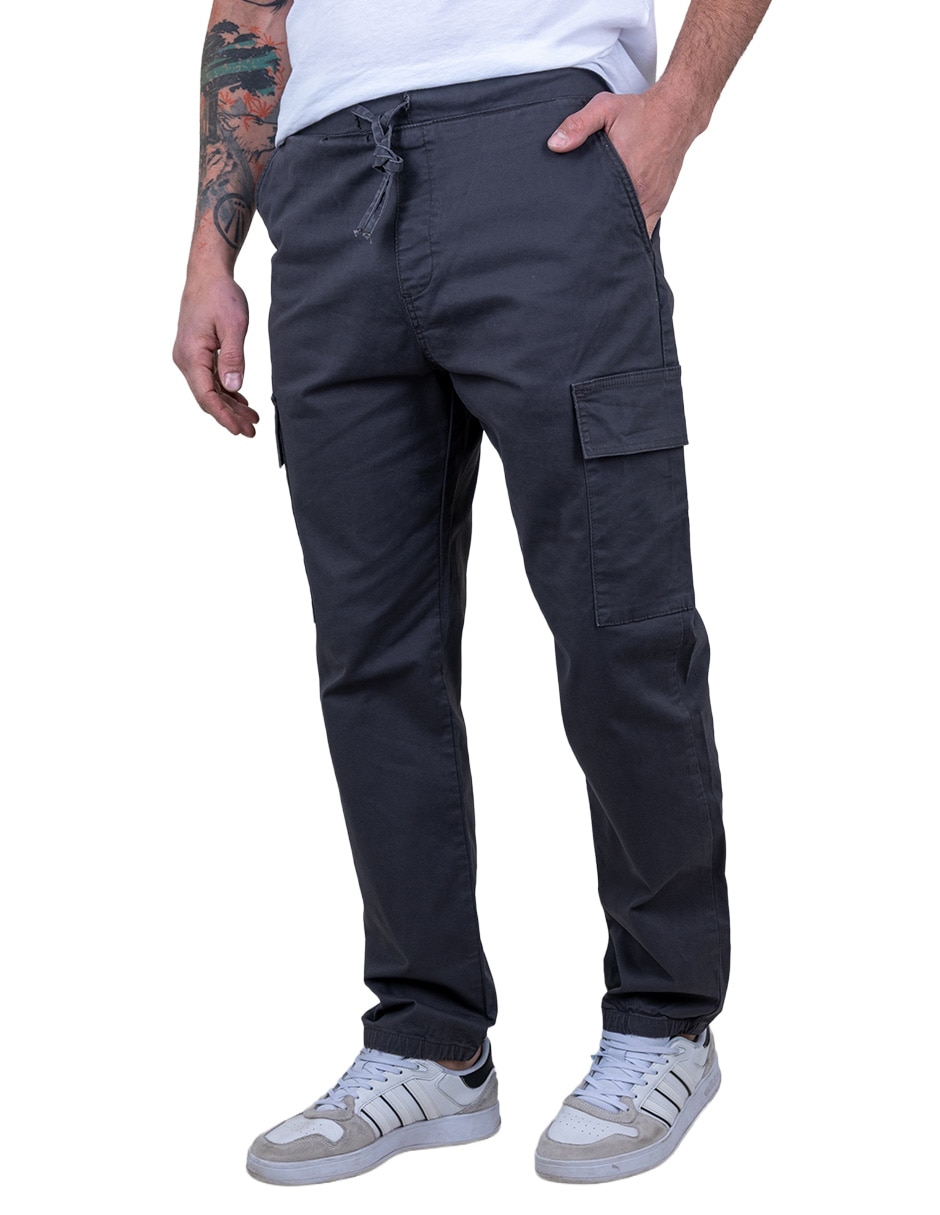 Pantalón jogger straight Lee de gabardina para hombre