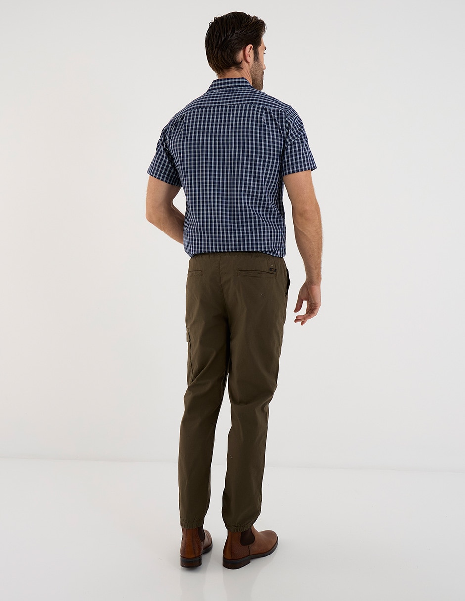 Pantalón jogger straight Lee de gabardina para hombre