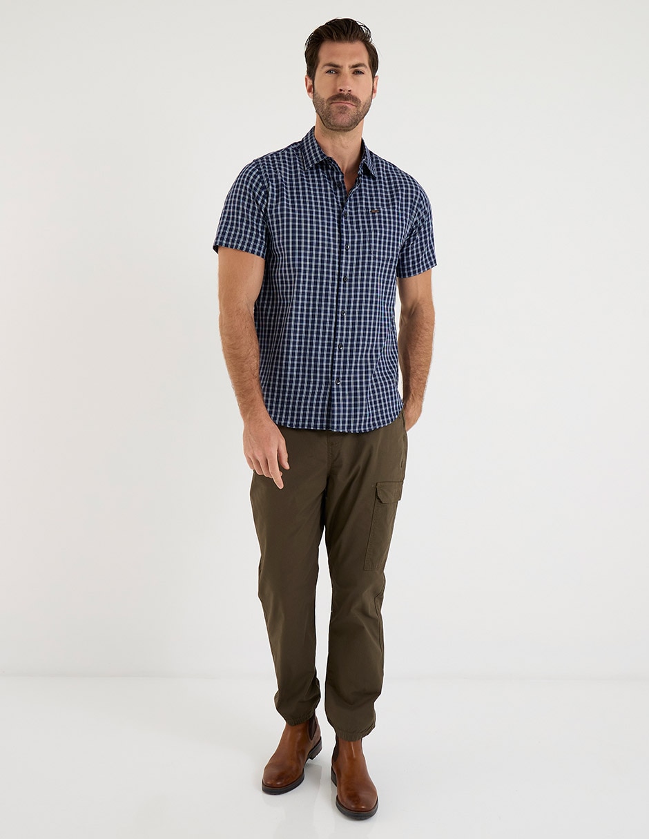 Pantalón jogger straight Lee de gabardina para hombre