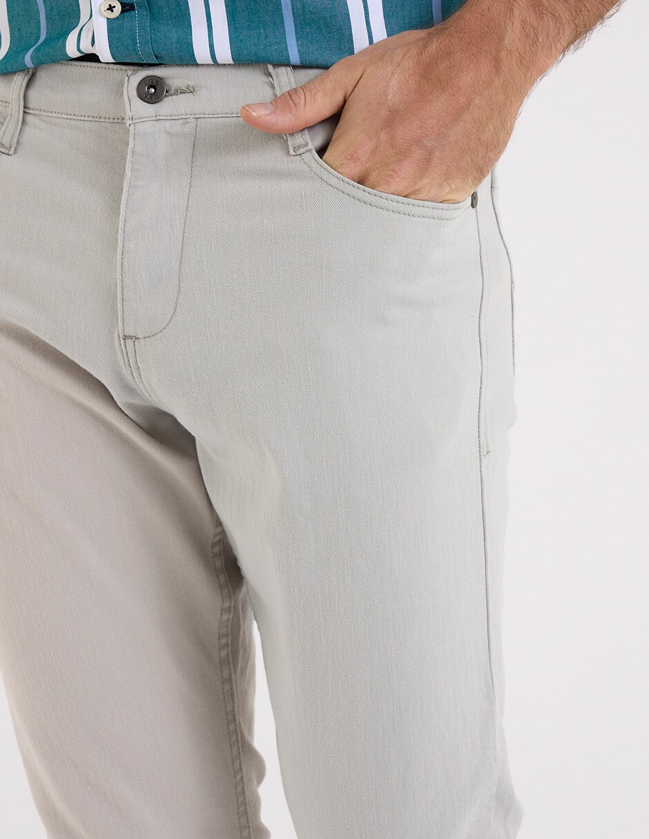 Pantalón chino recto Lee de gabardina para hombre