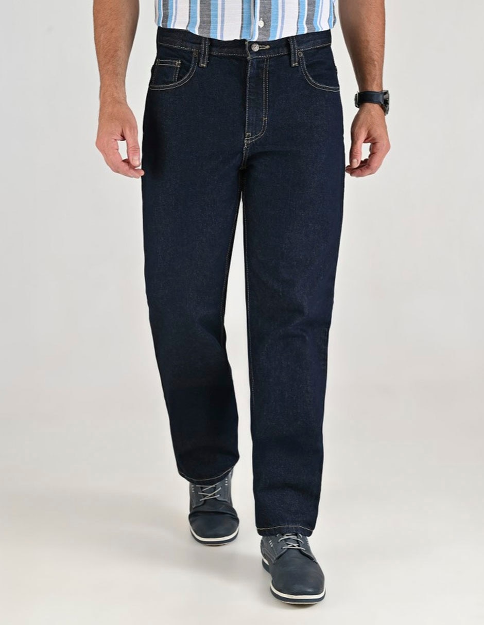 Jeans recto lavado obscuro para hombre Jeans recto lavado obscuro para hombre