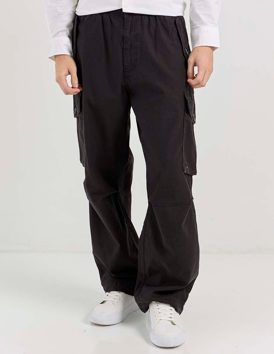 Pantalón cargo straight de algodón para hombre Pantalón cargo straight de algodón para hombre