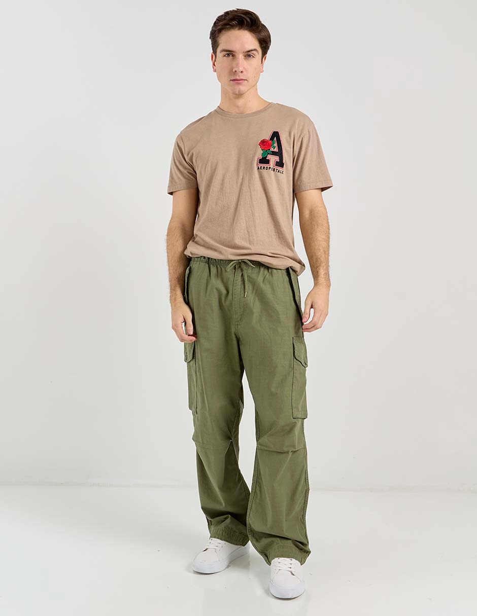 Pantalón cargo straight de algodón para hombre 3