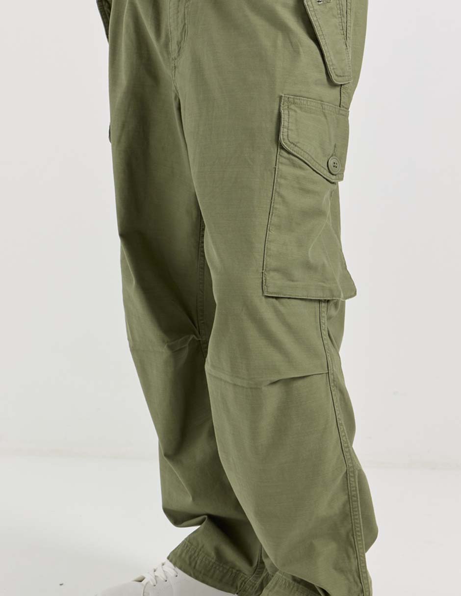 Pantalón cargo straight de algodón para hombre 4