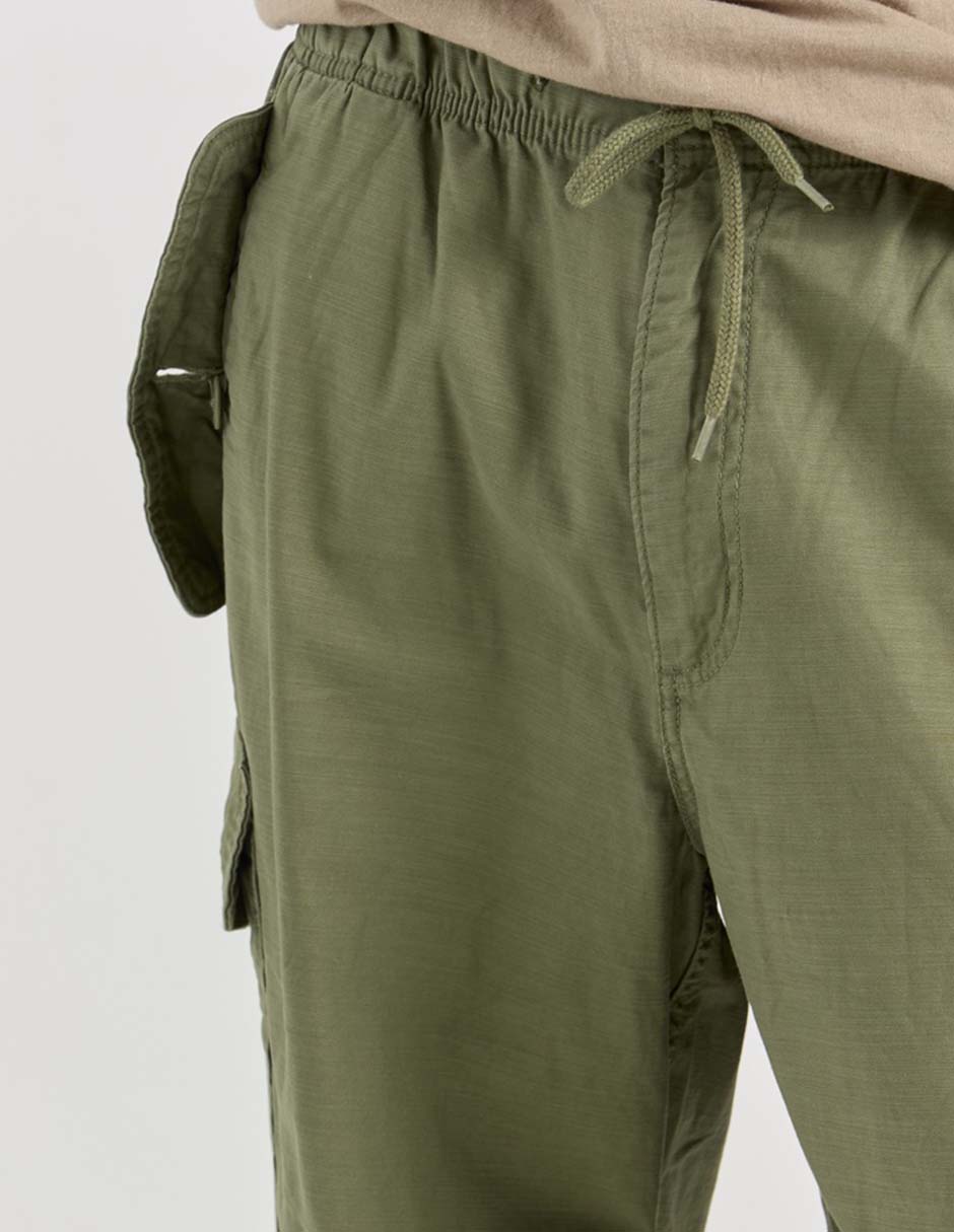 Pantalón cargo straight de algodón para hombre 5