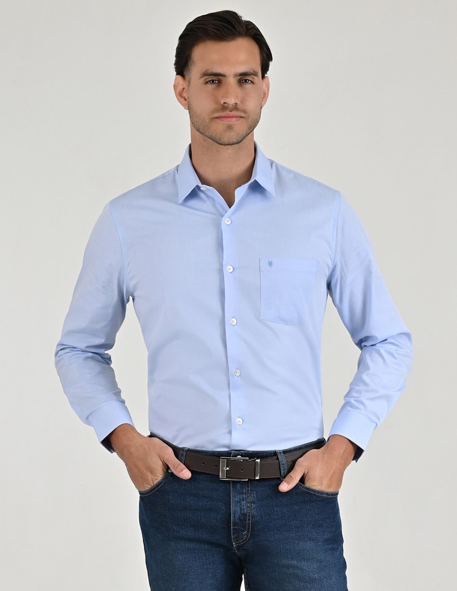 Camisa de vestir manga larga para hombre Camisa de vestir manga larga para hombre