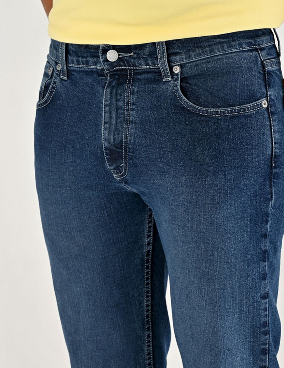 Jeans straight Yale deslavado para hombre
