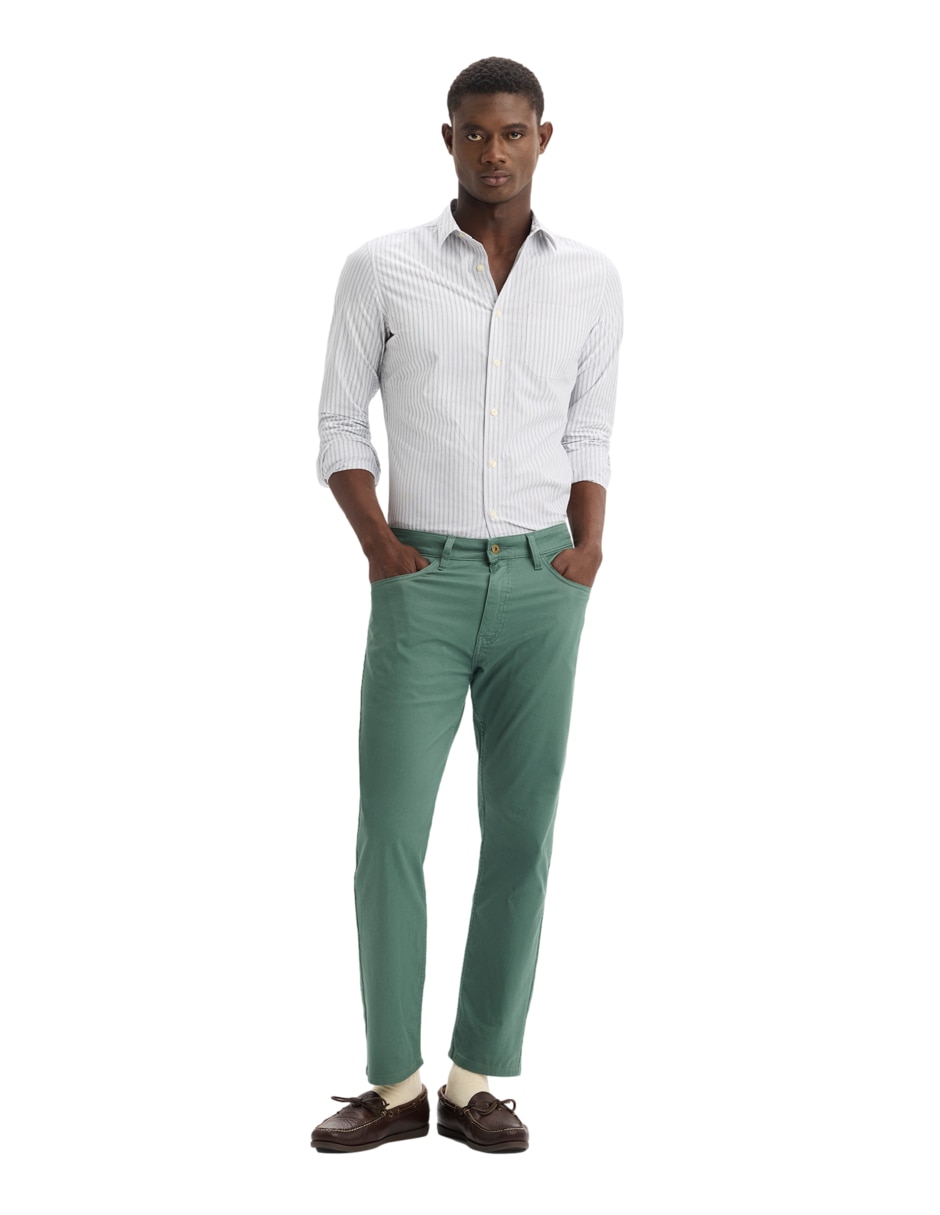 Pantalón recto de algodón para hombre Pantalón recto de algodón para hombre