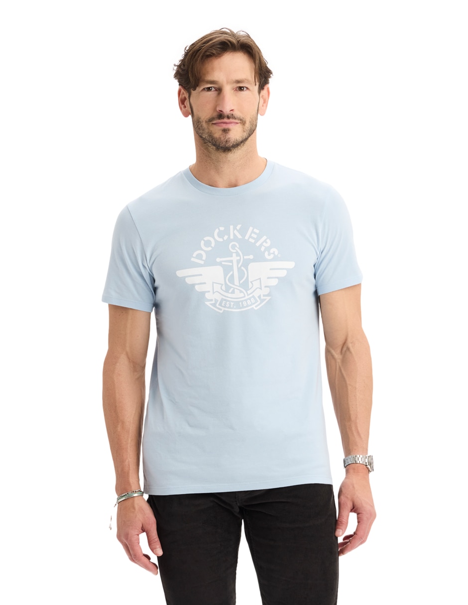 Playera cuello redondo para hombre