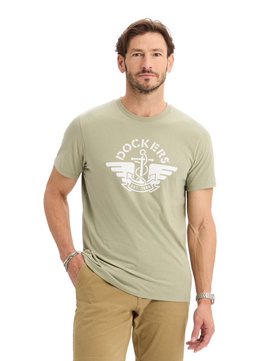 Playera cuello redondo para hombre