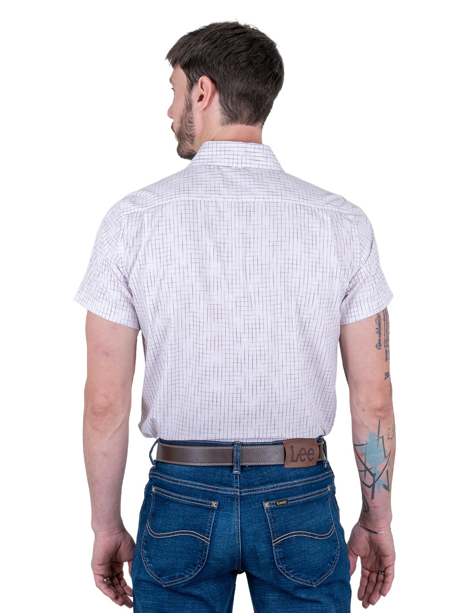 Camisa casual Lee manga corta para hombre