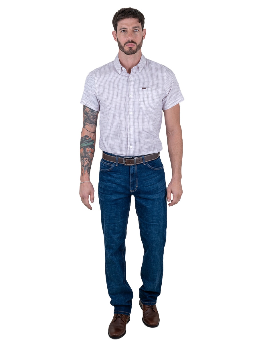 Camisa casual Lee manga corta para hombre