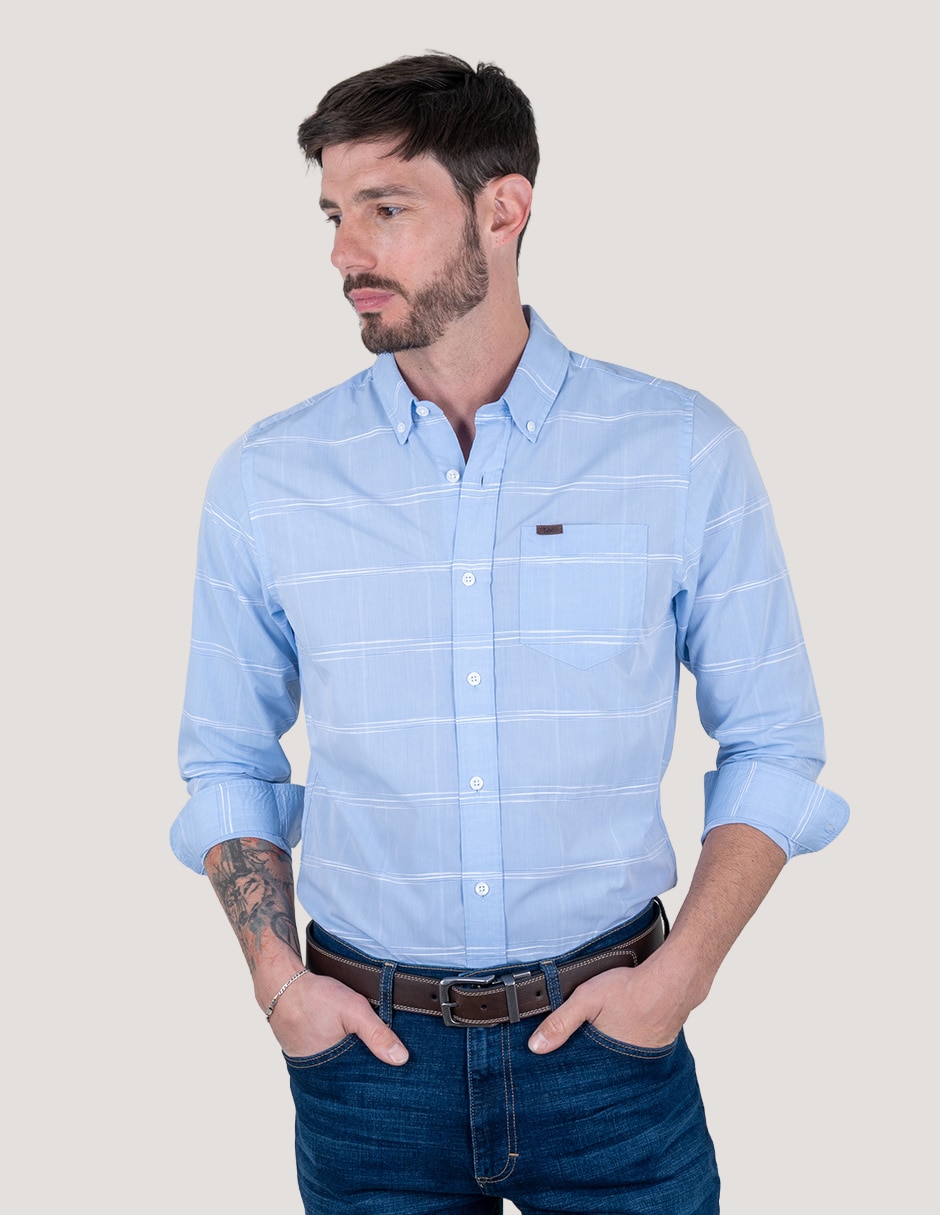 Camisa casual manga larga para hombre Camisa casual manga larga para hombre