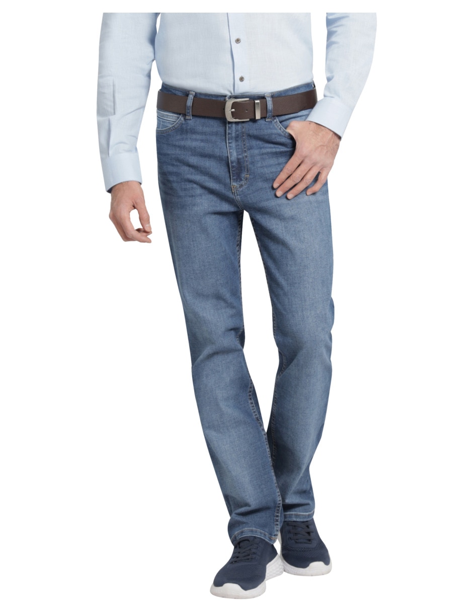 Jeans slim 112369570 lavado claro para hombre Jeans slim 112369570 lavado claro para hombre