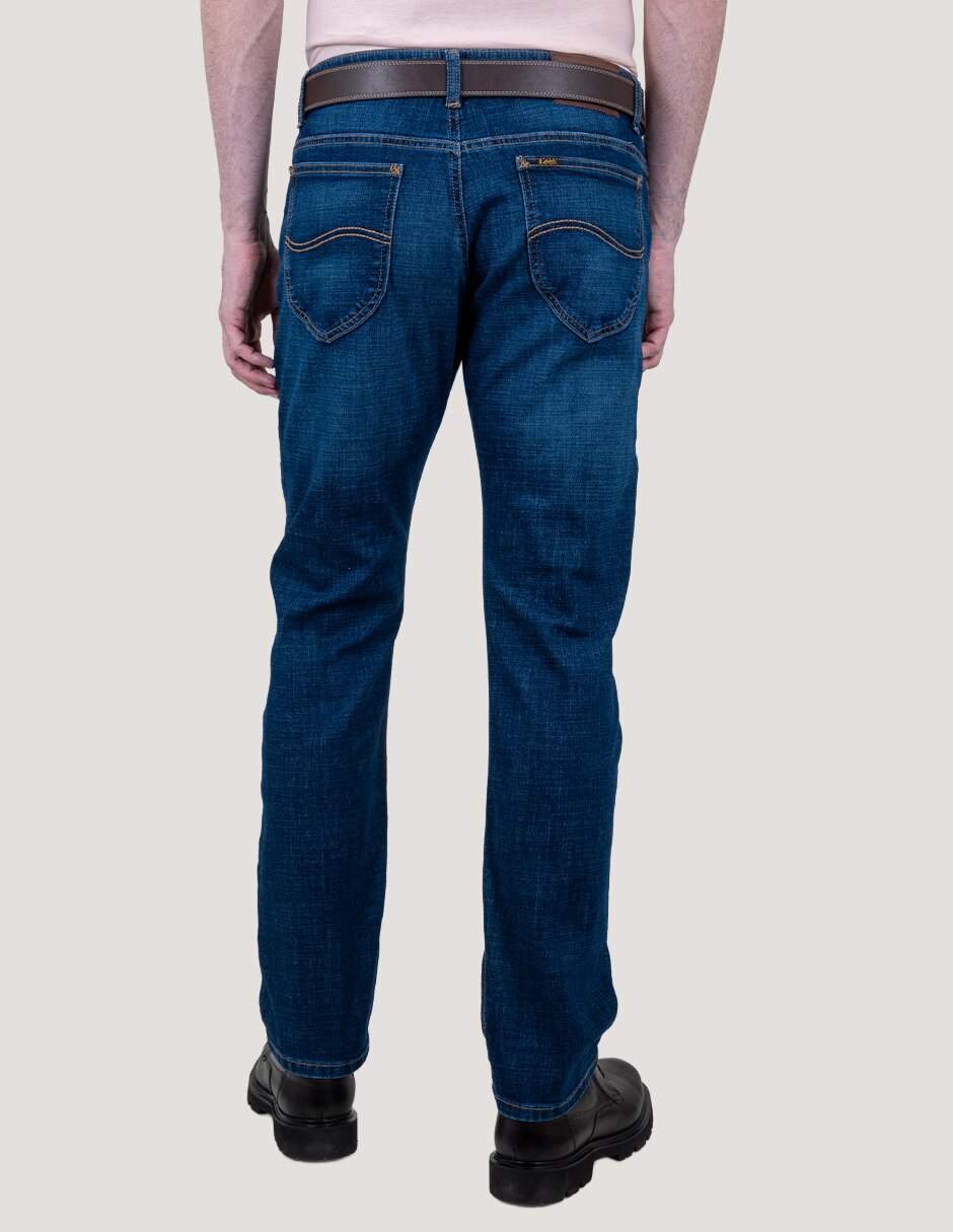 Jeans slim lavado stone wash para hombre 3