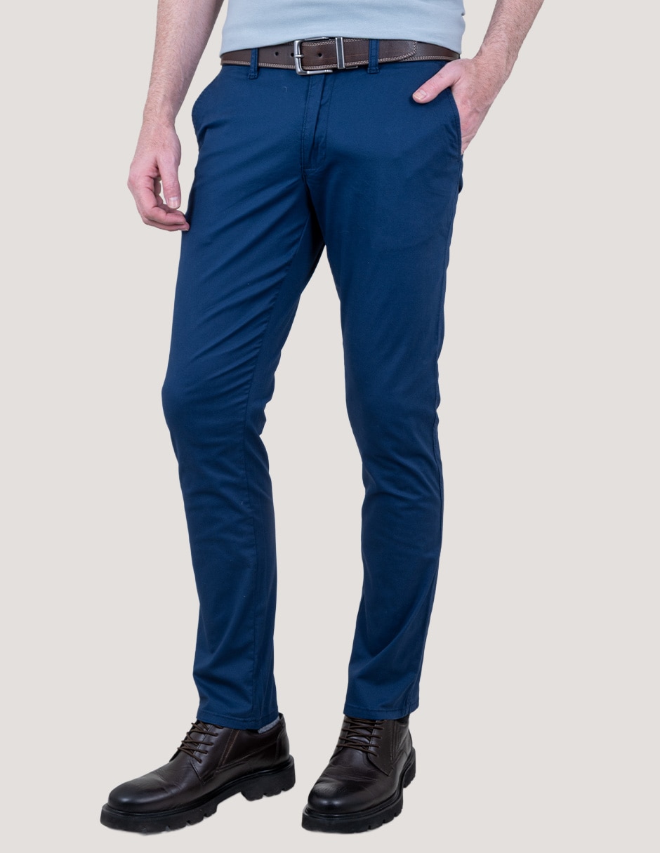 Pantalón slim Lee de gabardina para hombre