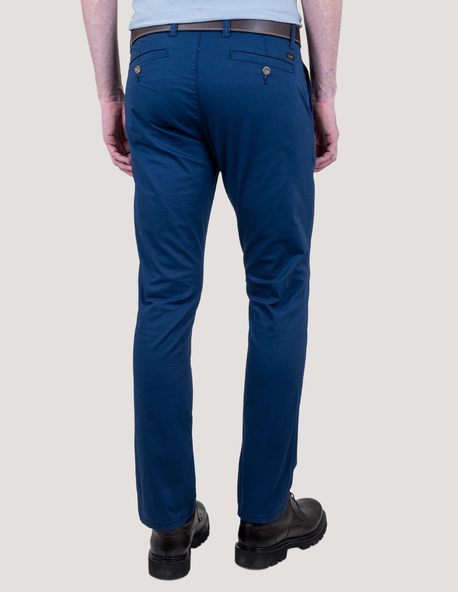 Pantalón slim Lee de gabardina para hombre