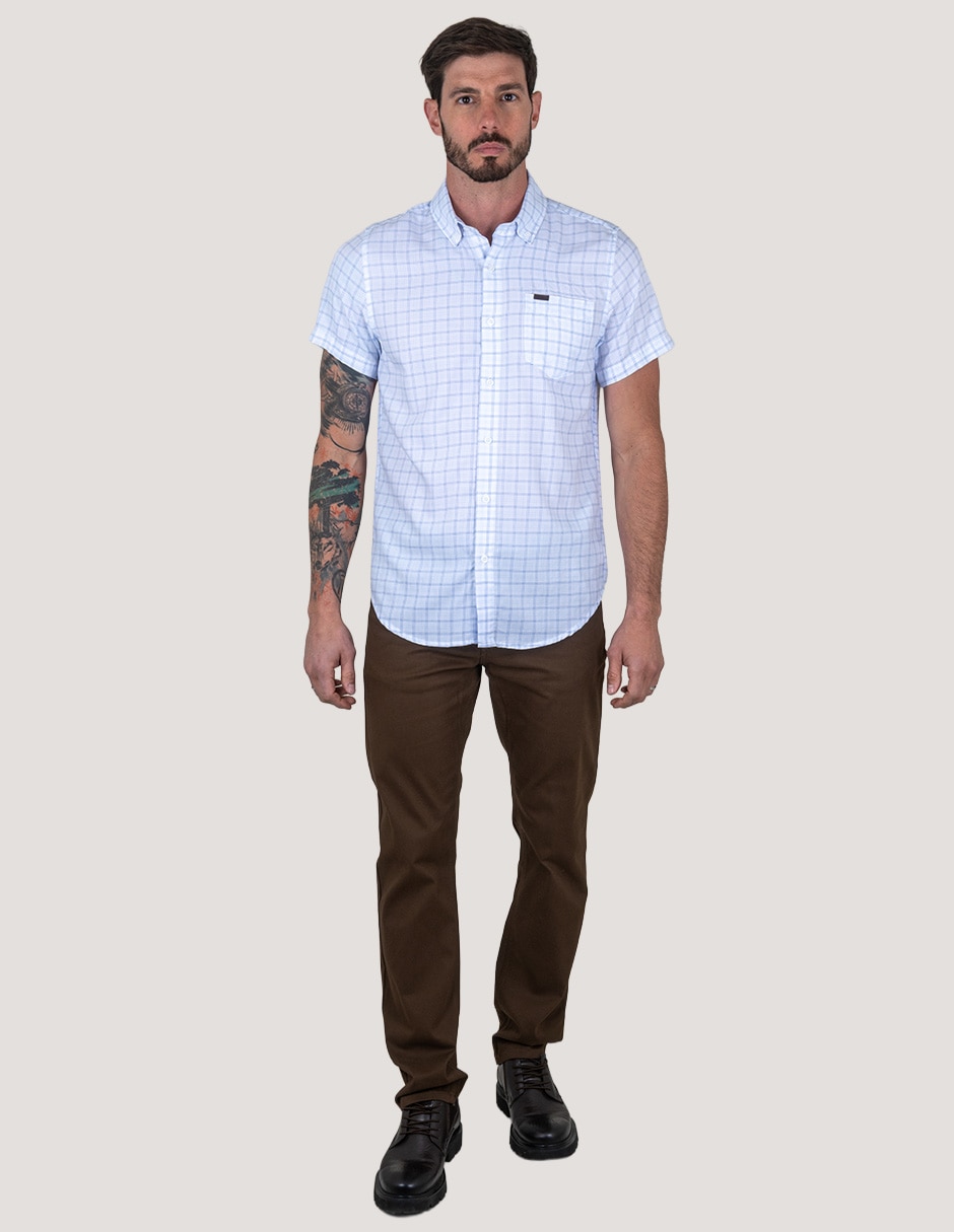 Camisa casual Lee manga corta para hombre