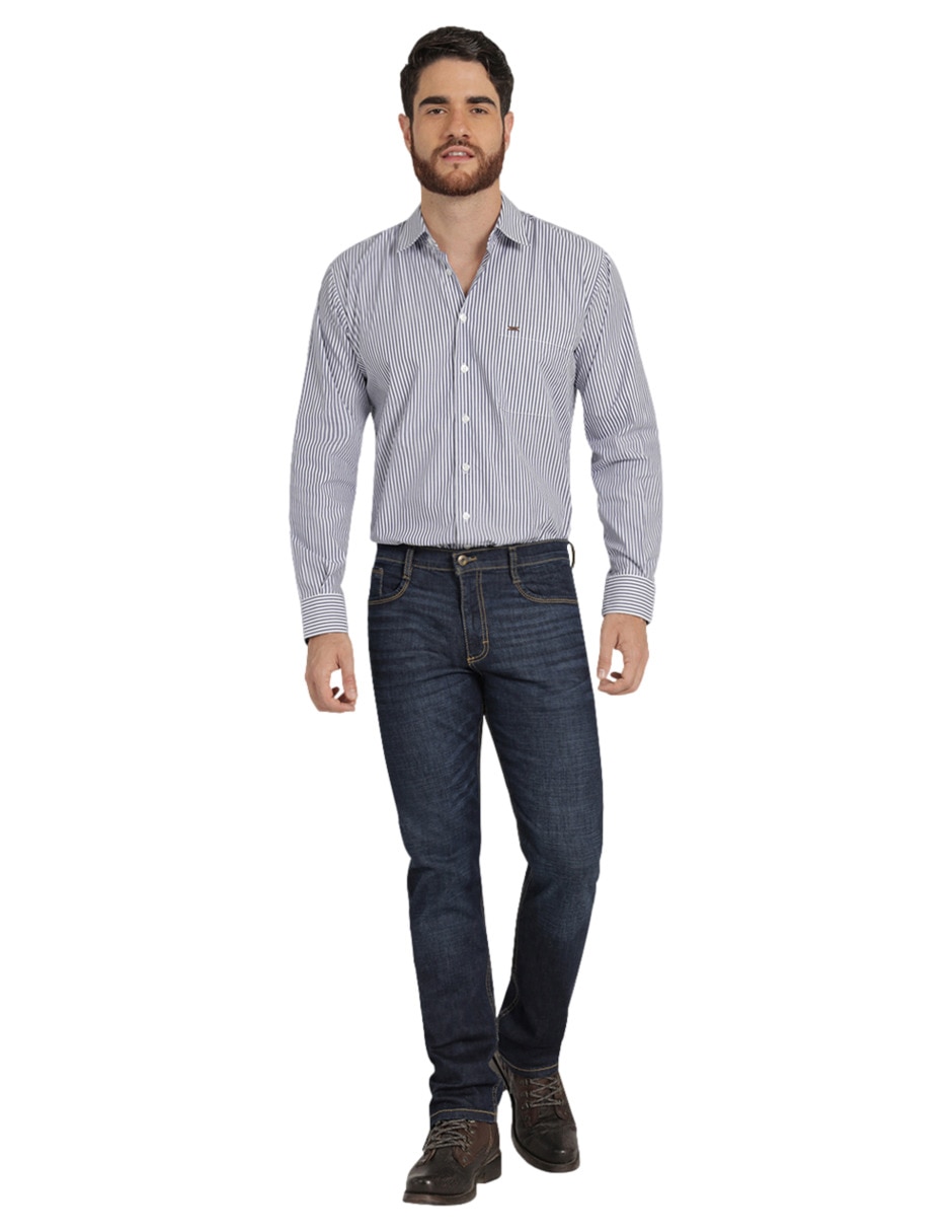 Jeans slim Lee 112365956 lavado whisker para hombre