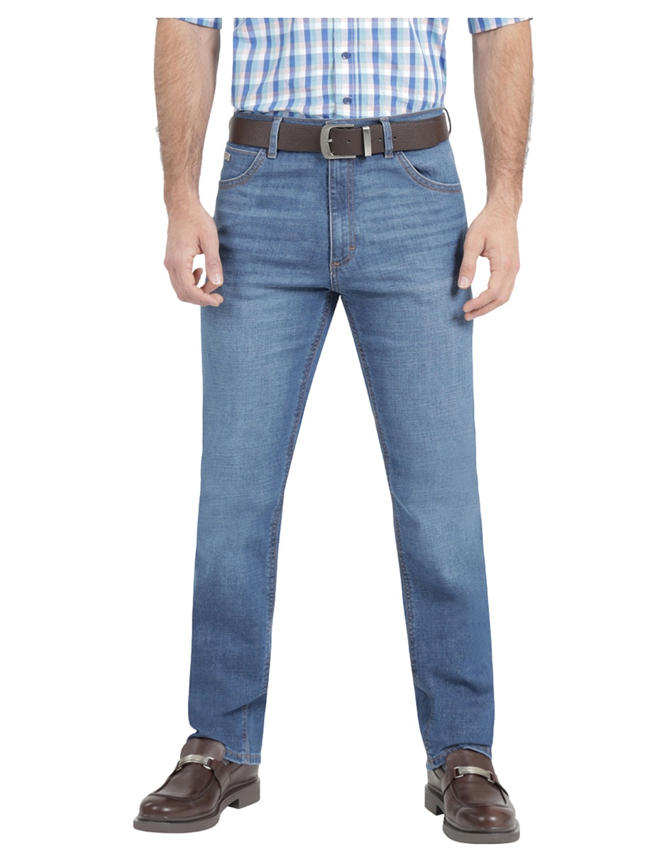 Jeans straight 112369571 lavado whisker para hombre Jeans straight 112369571 lavado whisker para hombre