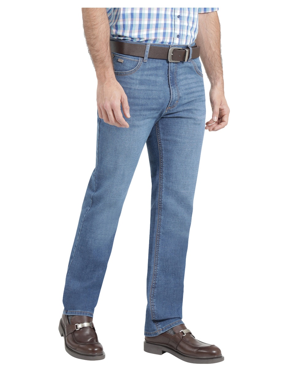 Jeans straight Lee 112369571 lavado whisker para hombre