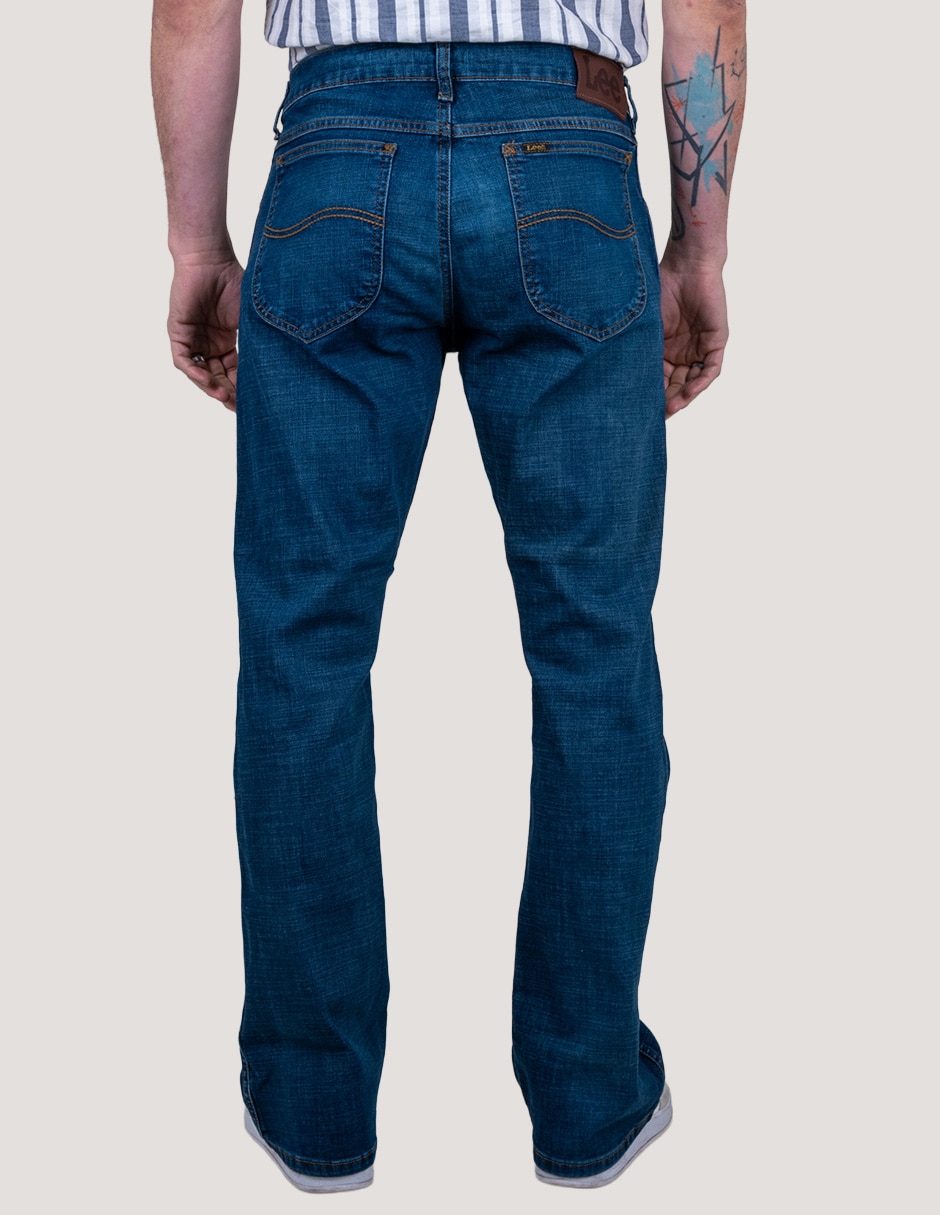 Jeans boot lavado whisker para hombre 7