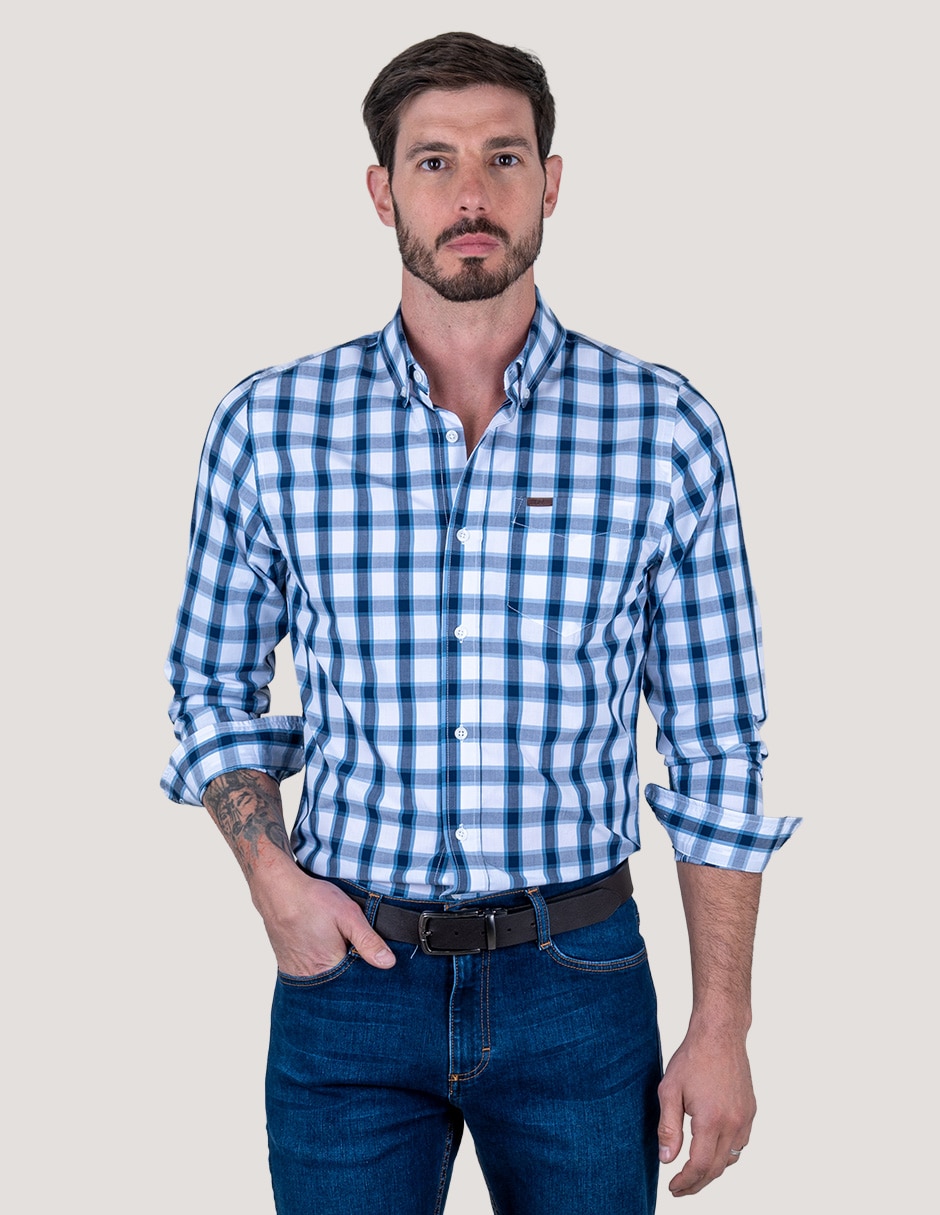 Camisa casual manga larga para hombre Camisa casual manga larga para hombre