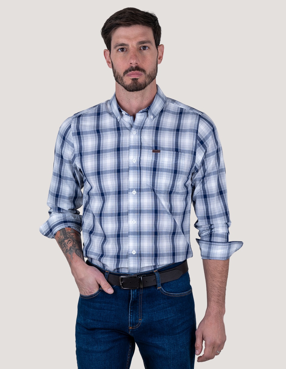 Camisa casual manga larga para hombre Camisa casual manga larga para hombre