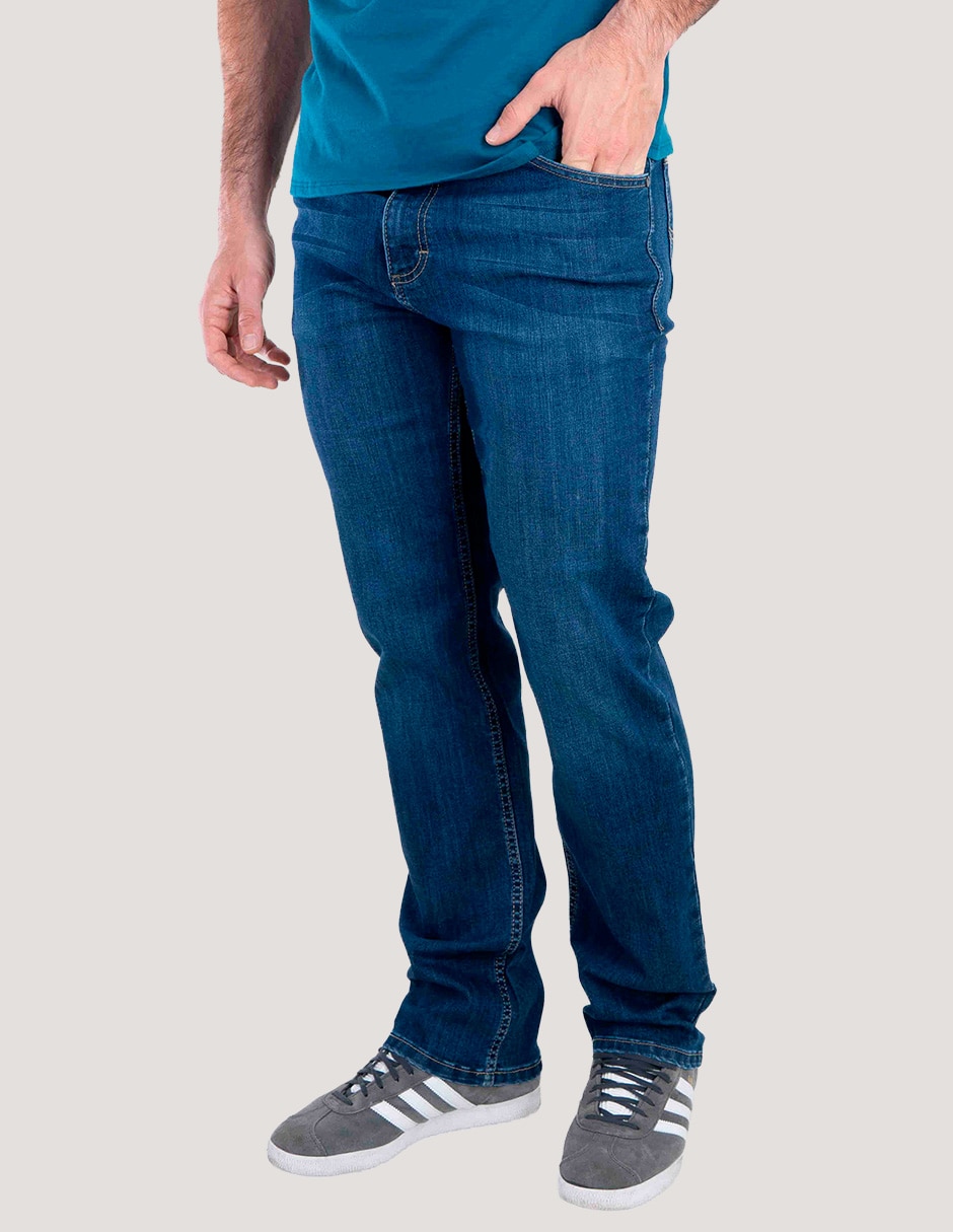 Jeans straight Lee 112378365 lavado whisker