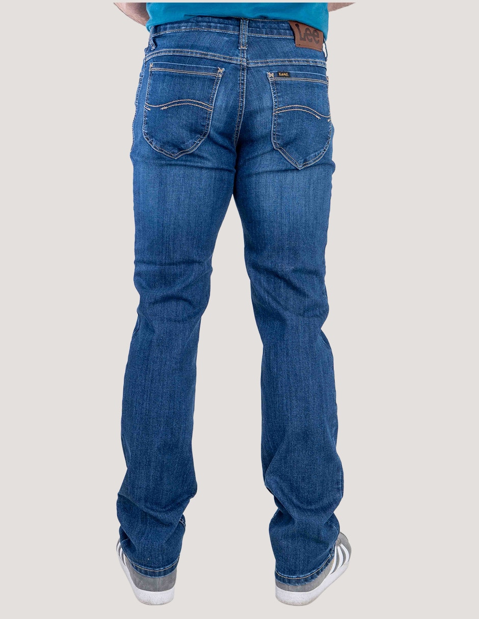 Jeans straight Lee 112378365 lavado whisker