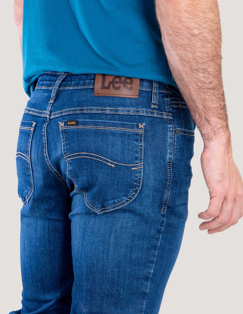 Jeans straight Lee 112378365 lavado whisker