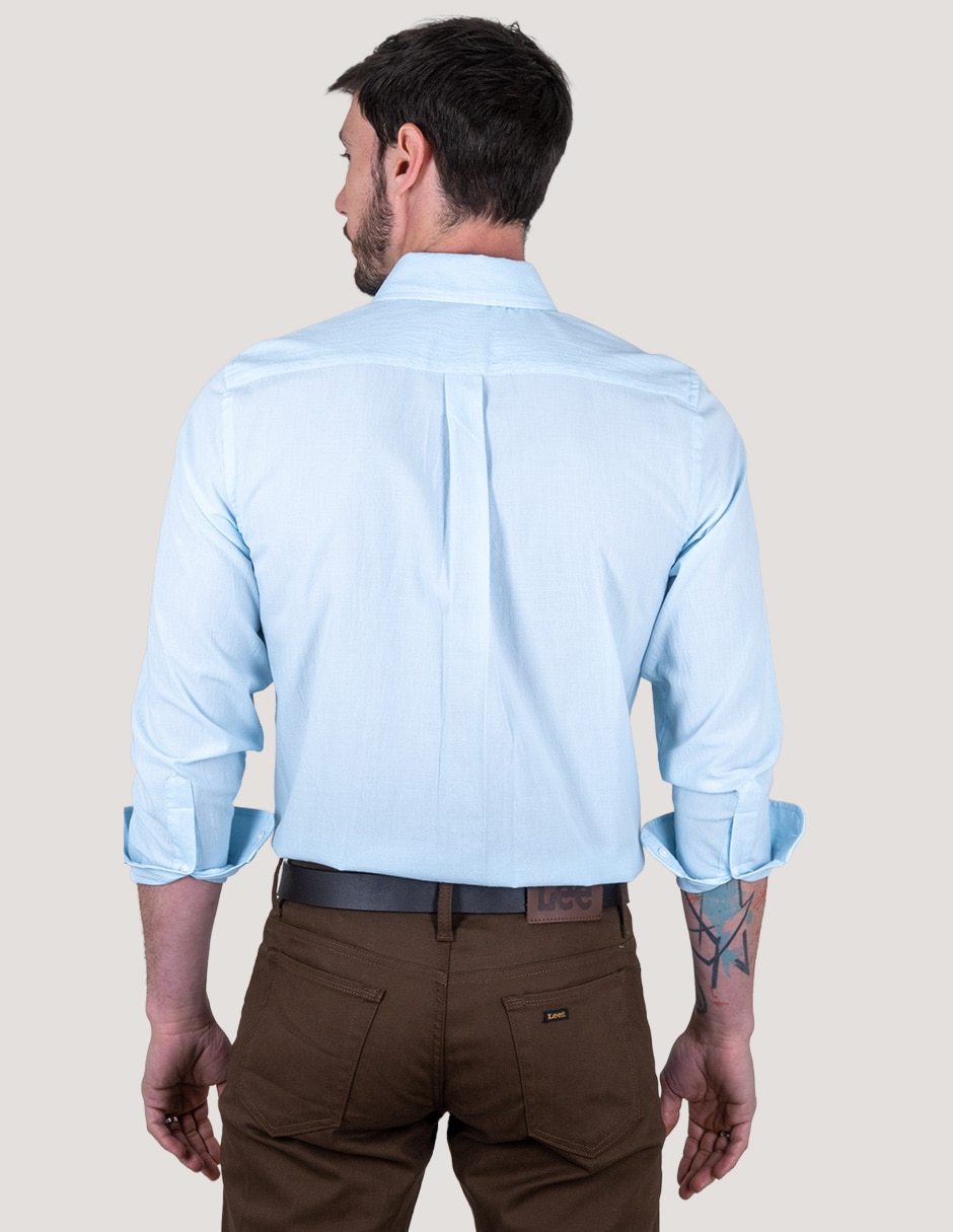 Camisa casual Lee manga larga para hombre