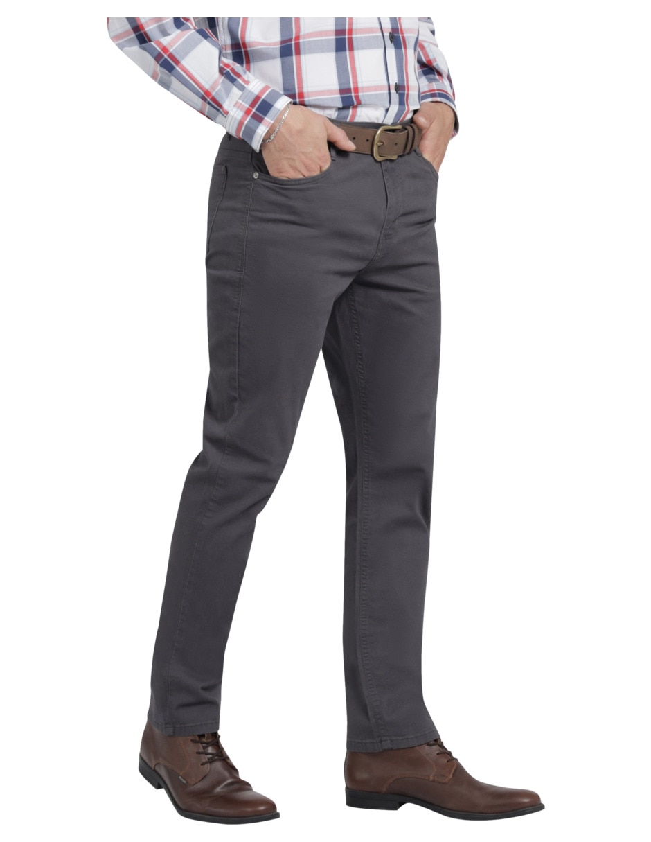 Pantalón slim de gabardina para hombre 5