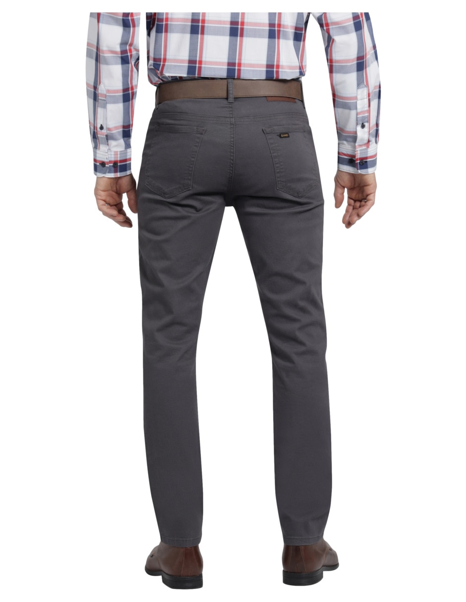 Pantalón slim de gabardina para hombre 4