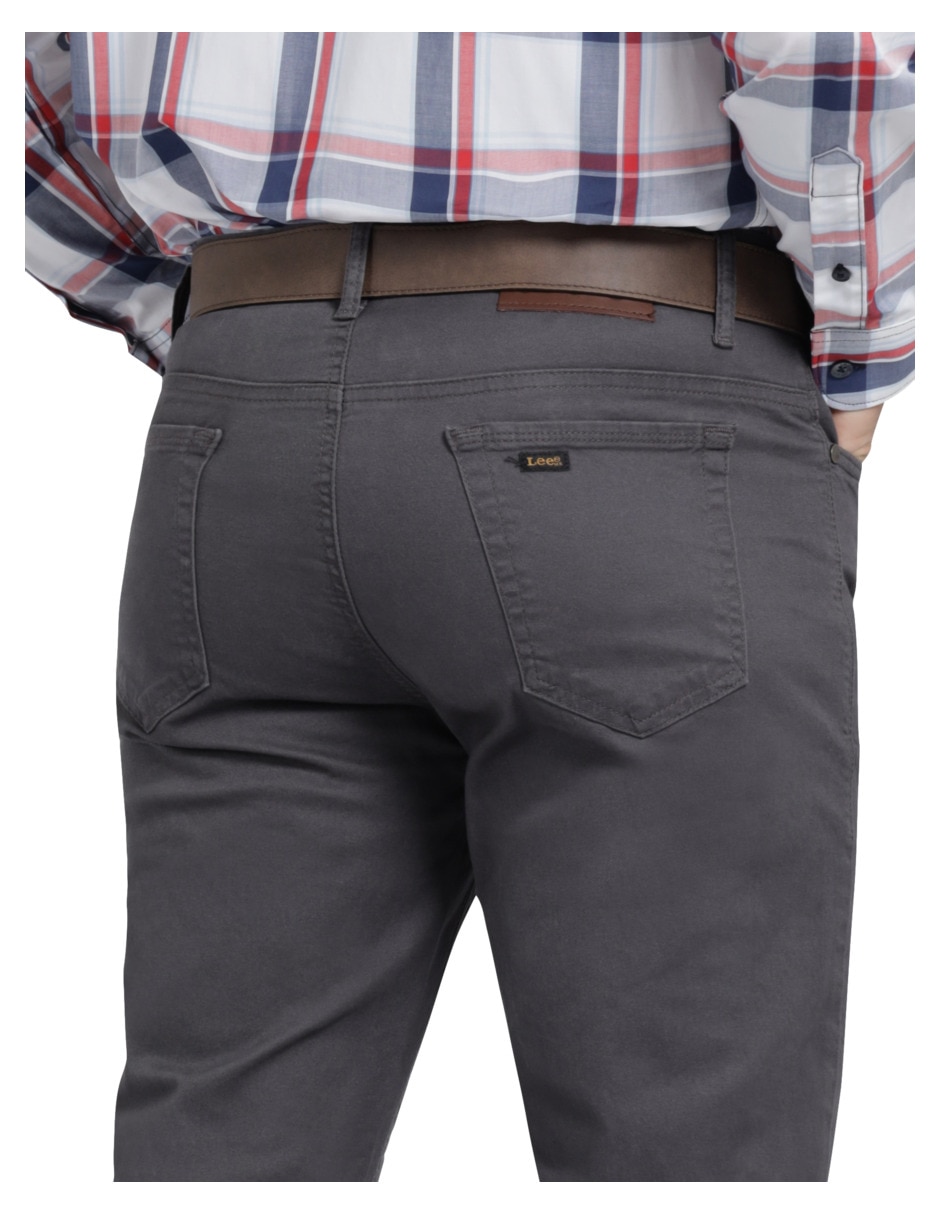 Pantalón slim de gabardina para hombre 2