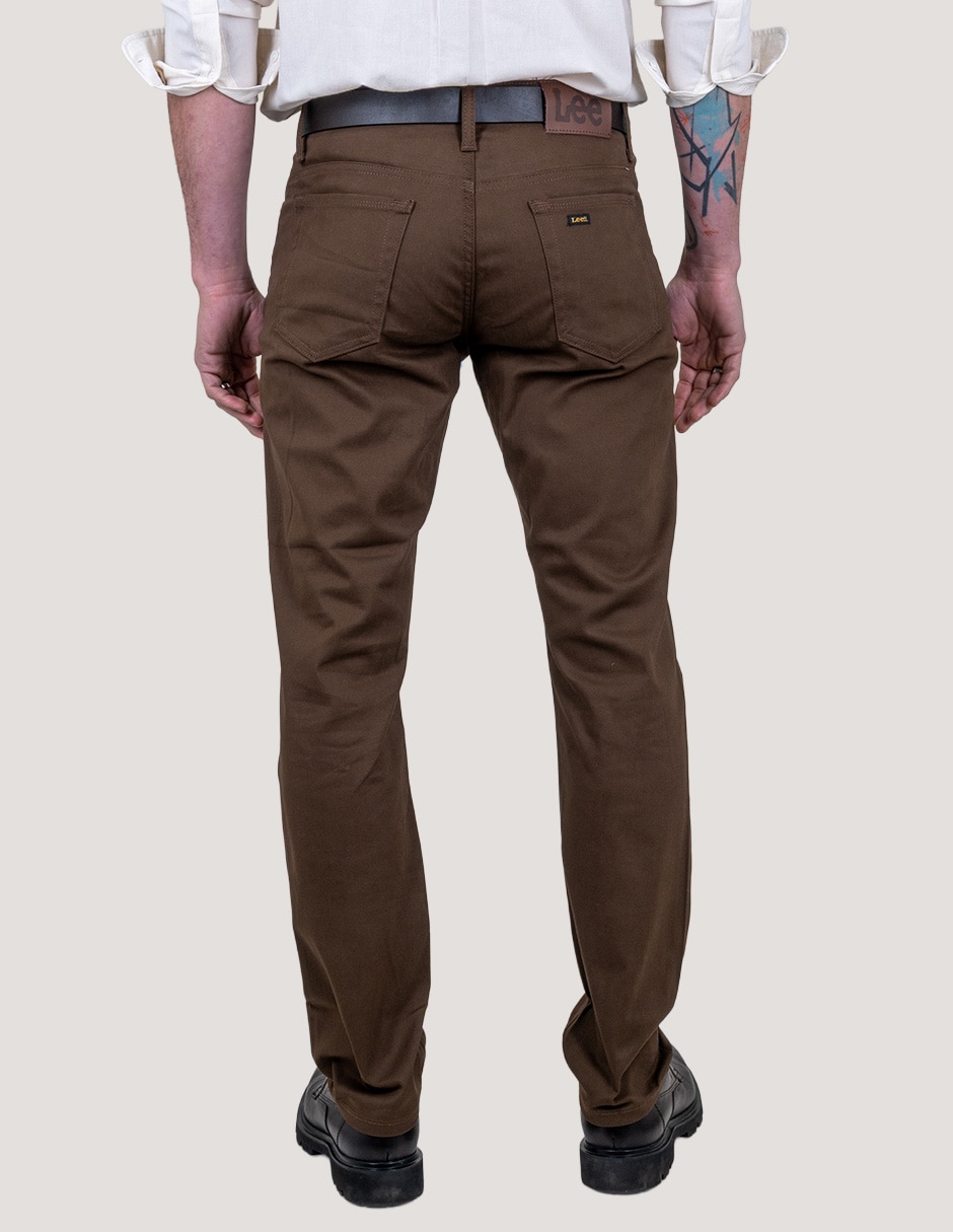 Pantalón slim de gabardina para hombre 3