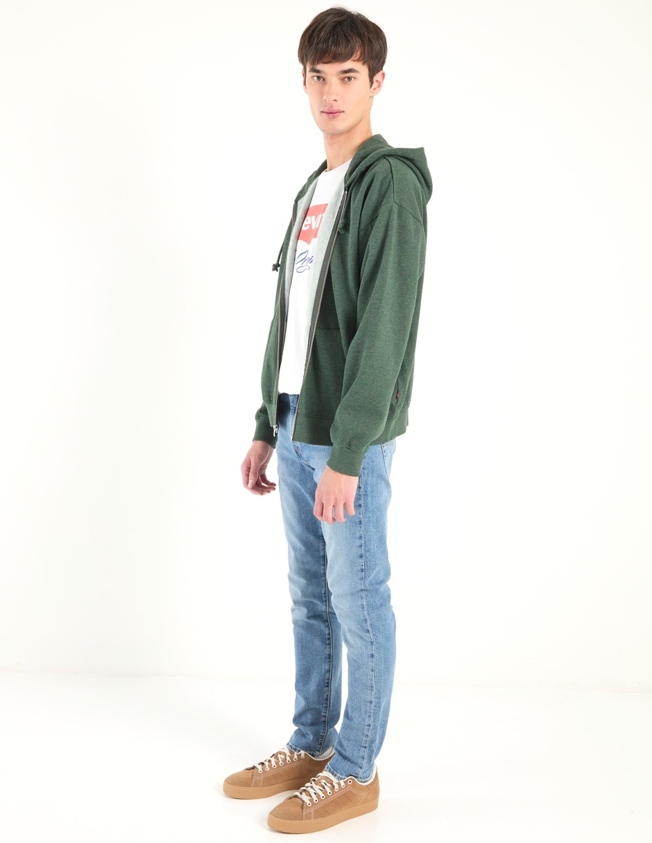 Jeans straight deslavado para hombre 3