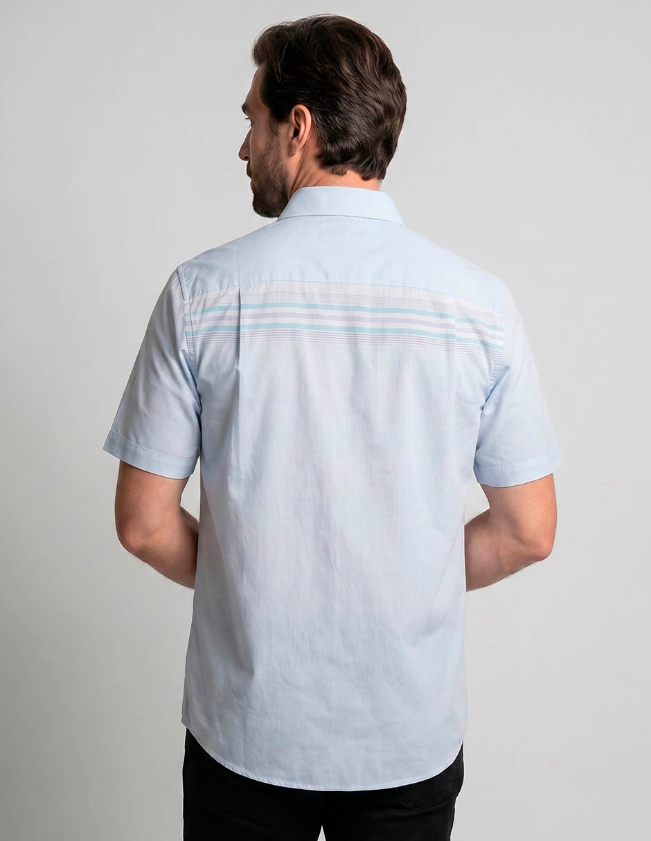 Camisa casual yale manga corta para hombre