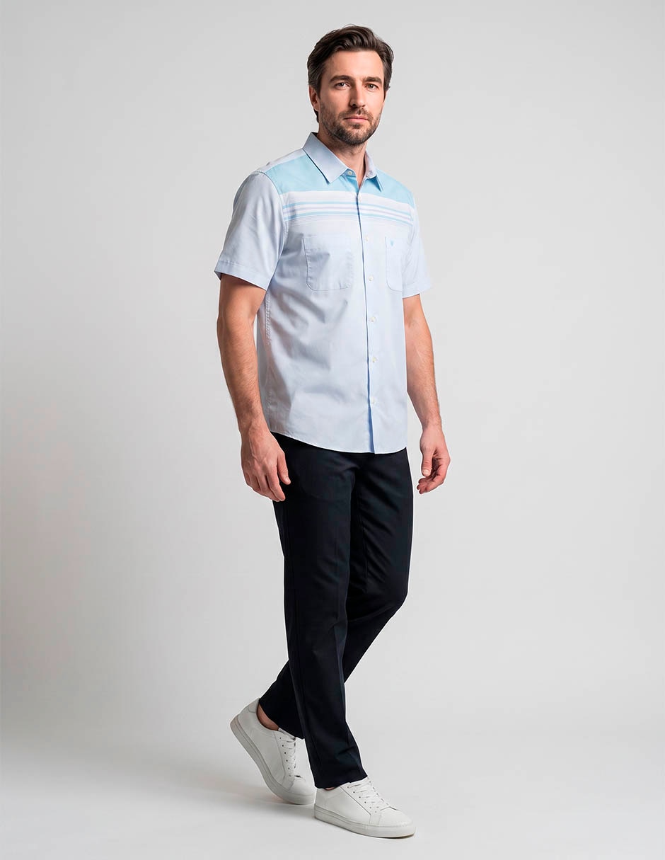 Camisa casual yale manga corta para hombre
